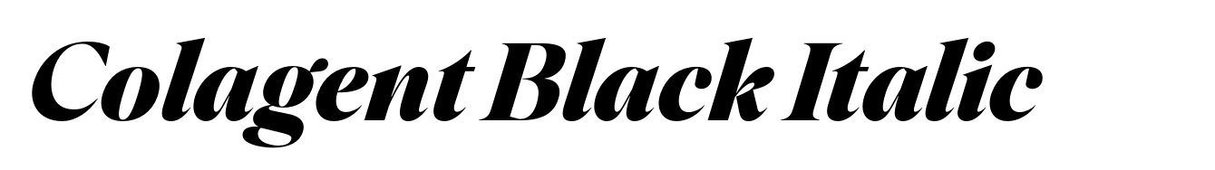Colagent Black Italic